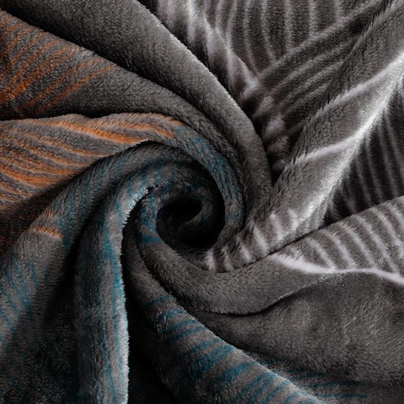 Madhuli Floral Fleece Bedsheet - 280 GSM media 5