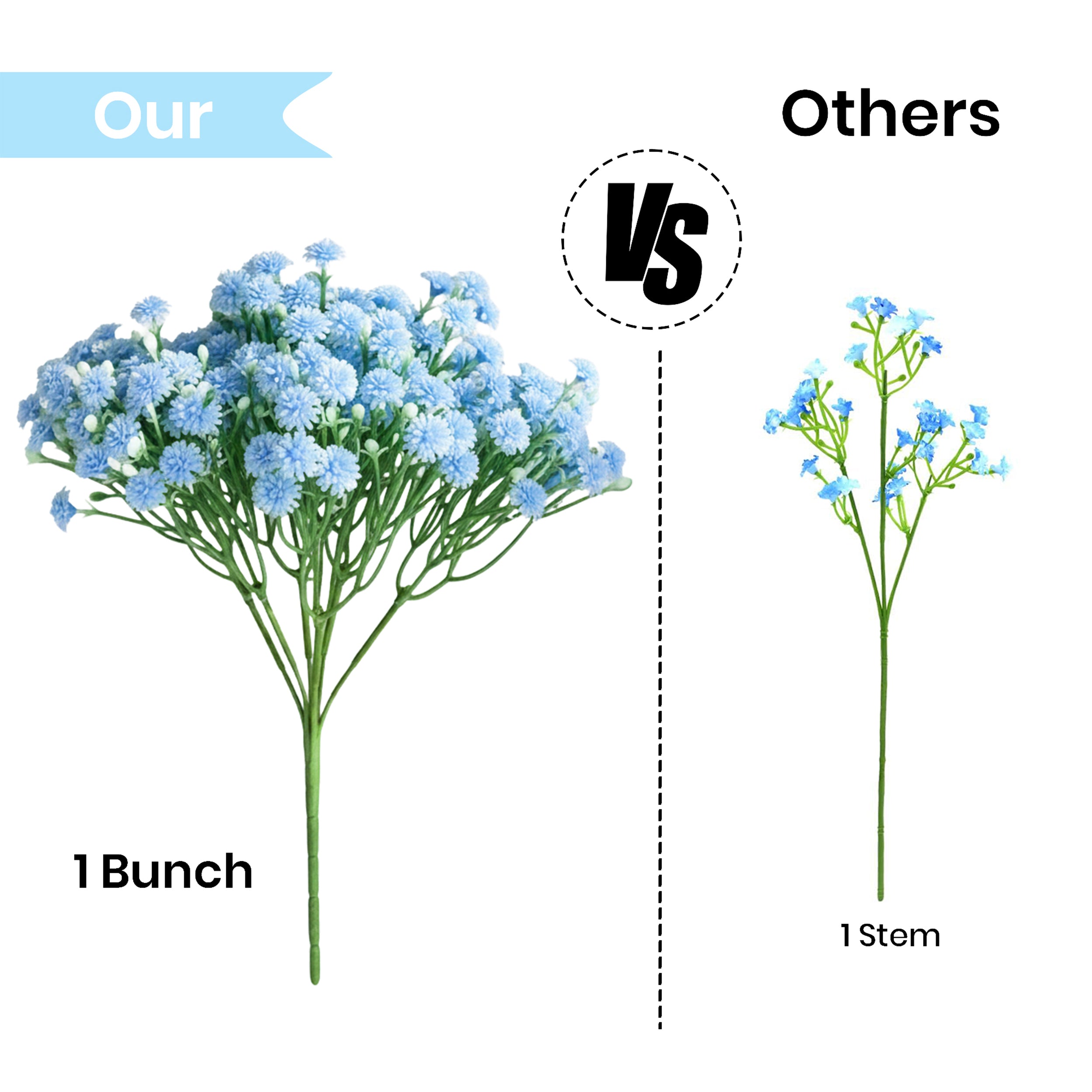 Meadow Babys Breath Artificial Flower - Set Of Two media 3