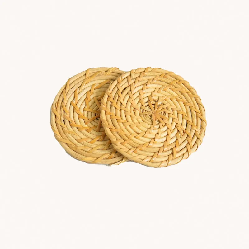 Vrita Rattan Coaster - Set Of Two media 3