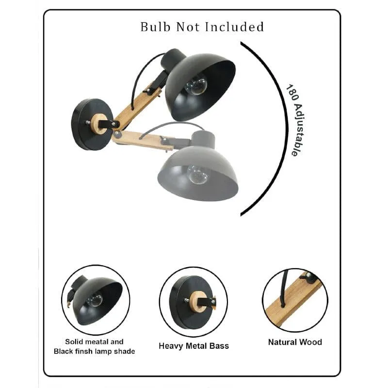 Mazor Metal Wall Lamp - Black media 5
