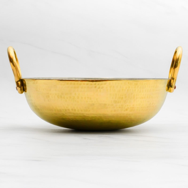 Aurelia Glossy Brass Kadhai - 2000 mL media 5