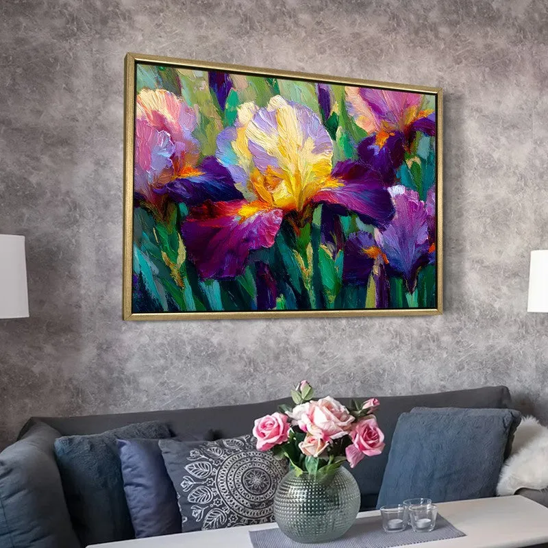 Silken Blossoms Canvas Wall Painting With Frame media 6