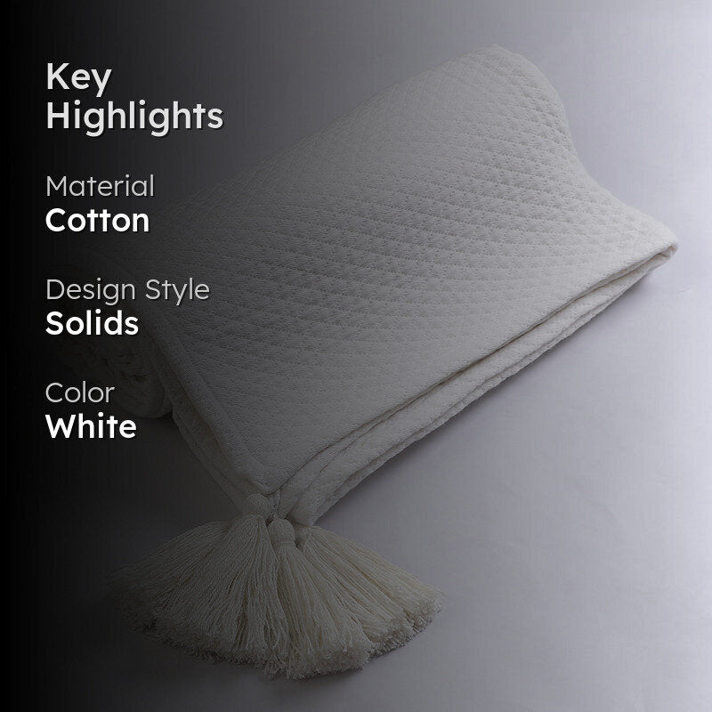 Cloud Hug Knitted Cotton Throw media 2