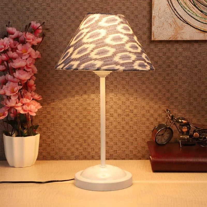 Lois Meisaa Fabric Table Lamp - Blue,White media 1