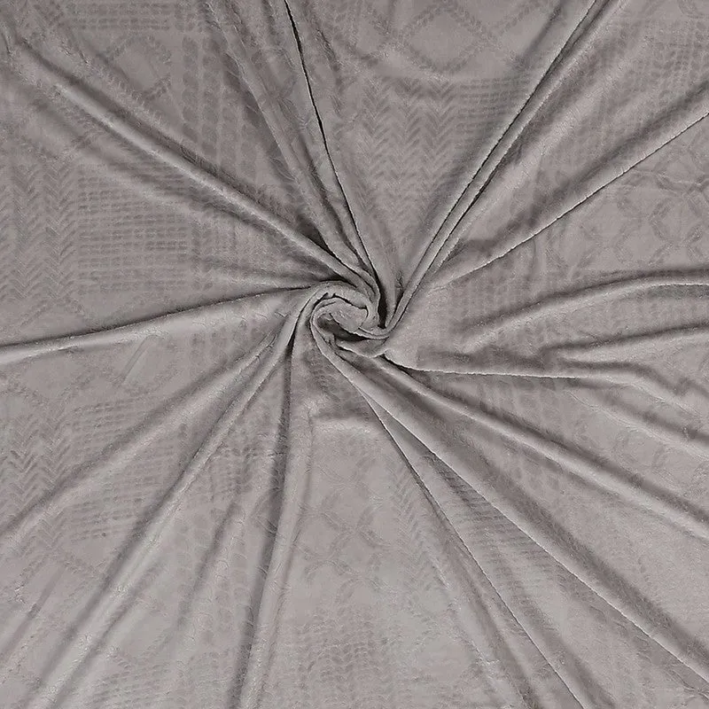 Monte Carlo MuseWeave Bedsheet (Grey) - 280 GSM media 5