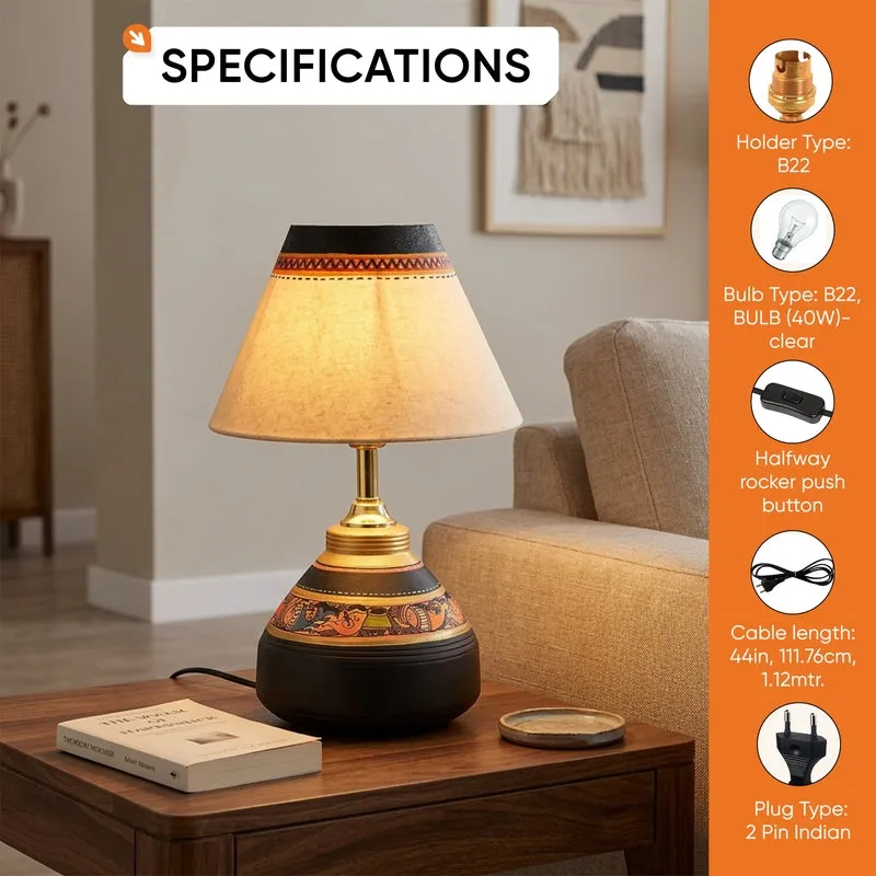 Prosto Terracotta Table Lamp - Multicolor - 15