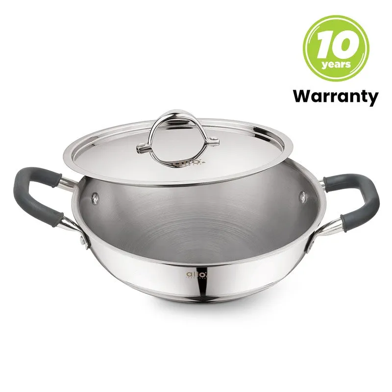 Suko Induction Safe Kadhai With Lid - 1500 mL / 8 Inches media 8