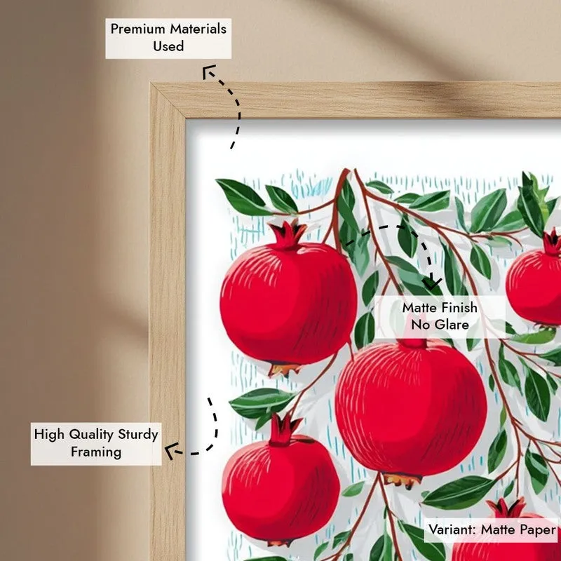 Scarlet Canvas Wall Painting - Brown Frame media 7