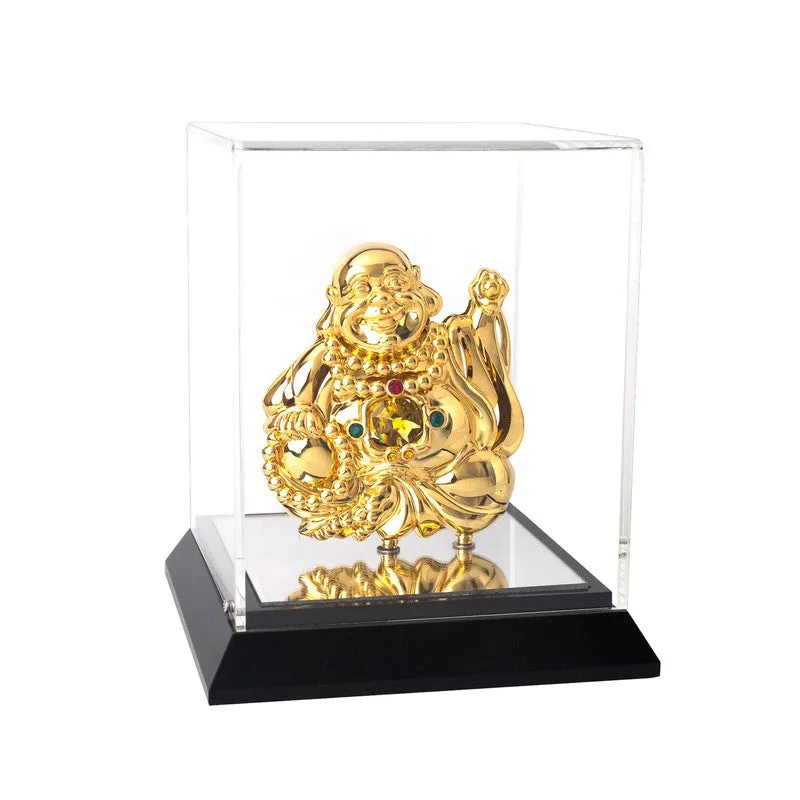 Golden Budhha 24K Gold Plated Mild Steel Showpiece media 4