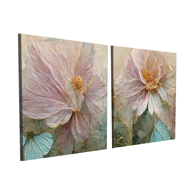 Ephemera Of Bloom Canvas Wall Art - Set Of Two media 4