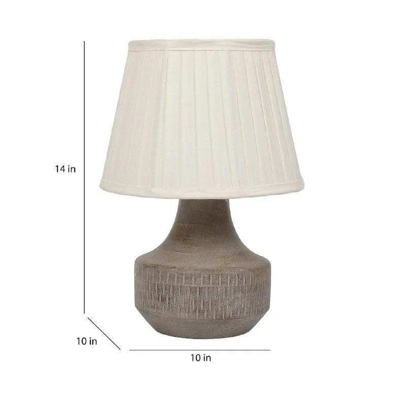 Vesara Martha Fabric Table Lamp - White media 5