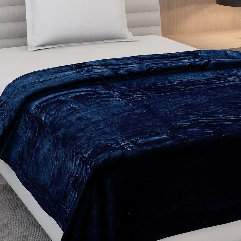 Monte Carlo Luxora Solid Polyester Blanket (Teal) - 300 GSM media 5