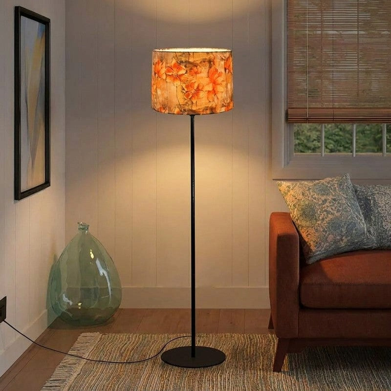 GlowAura Timeless Metal Floor Lamp