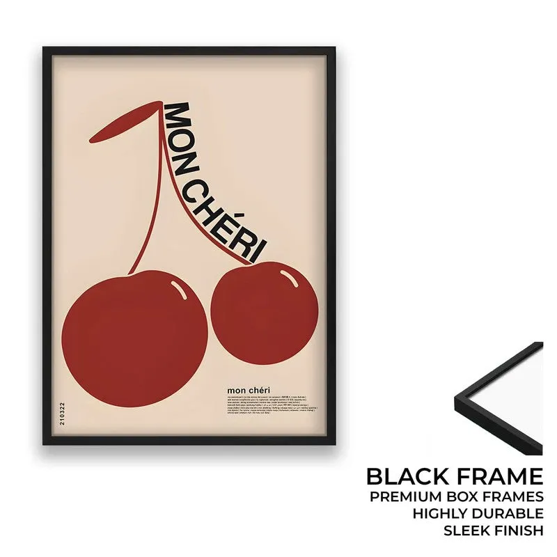 Mon Cheri Archival Canvas Wall Art - Black media 8
