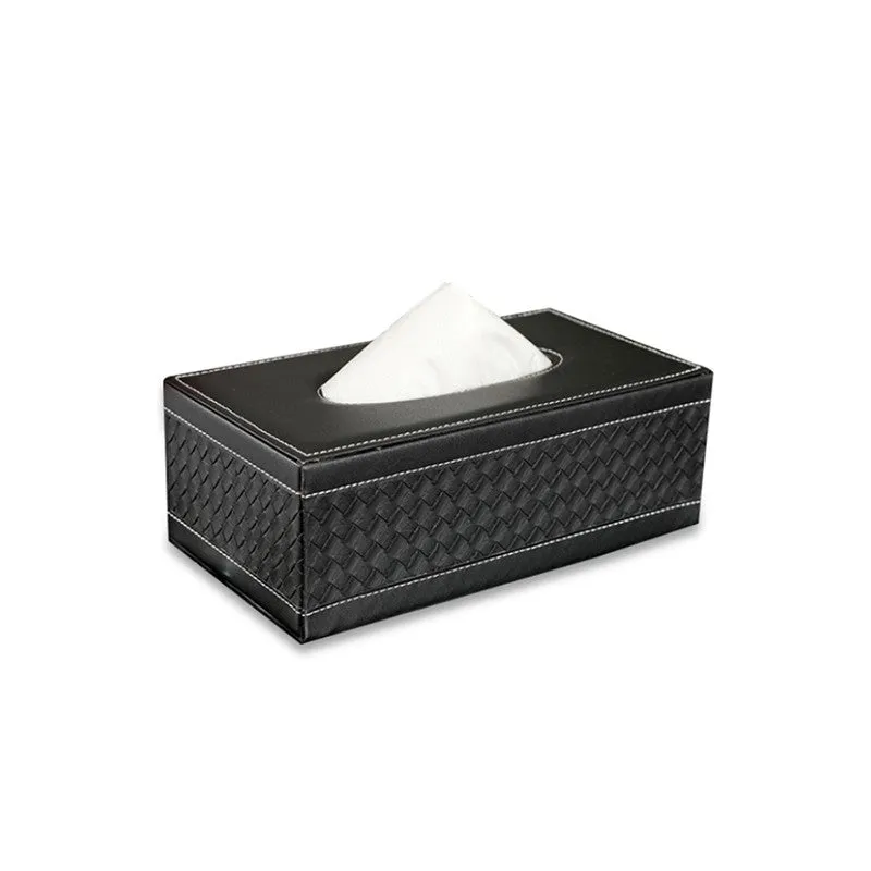 AarviDecor Evara Faux Leather Tissue Holder media 3
