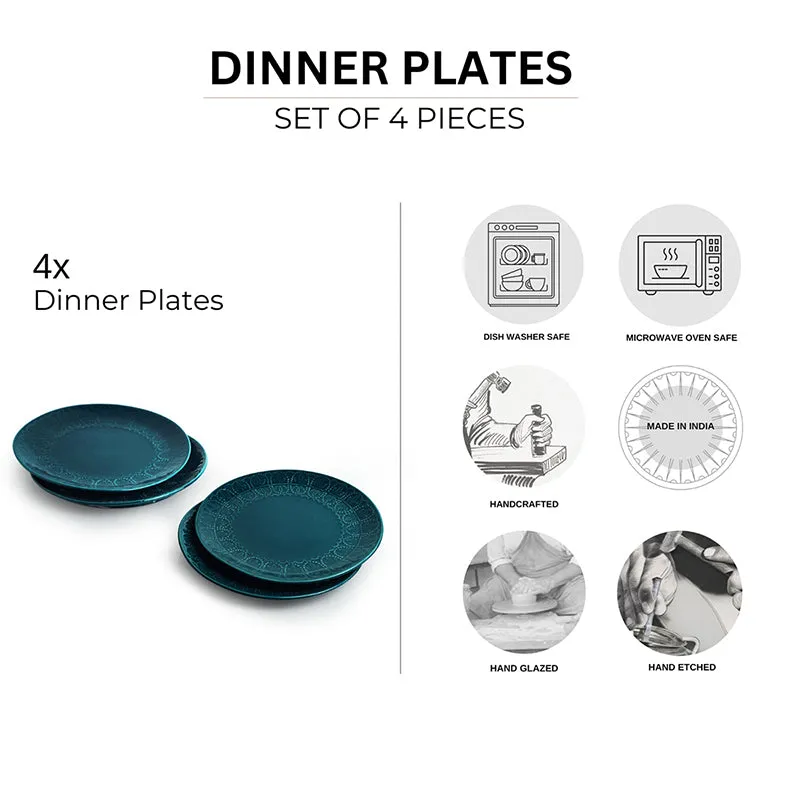 Forest Fern Ceramic Dinner Plate - Set Of Four media 6