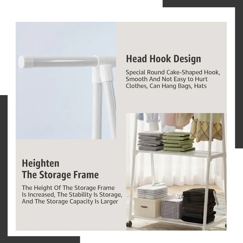 Laxis LeanLine White Metal Cloth Hanger media 6