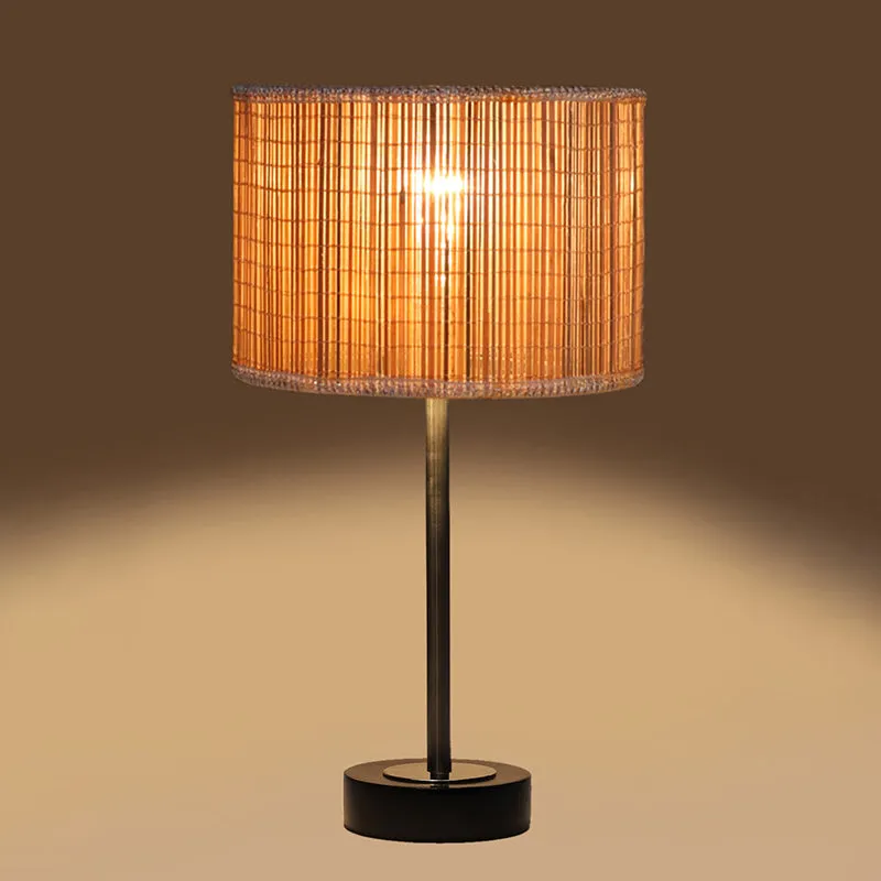 Bambou Rodin Wooden Table Lamp - Beige,Silver,Black media 6