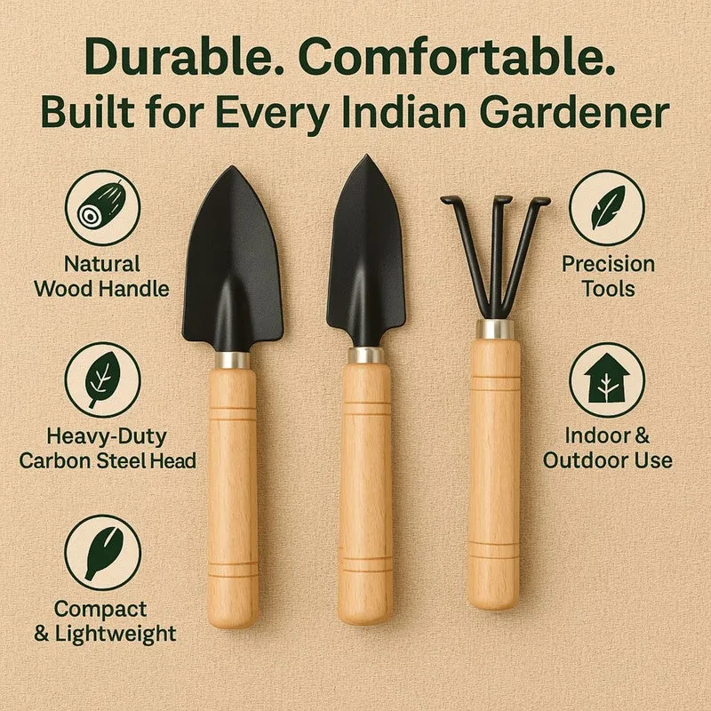 Garden Trowel & Fork Garden Tool - Set Of Three - 7