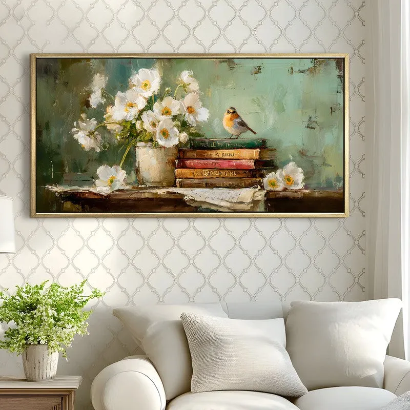 Painterly Touch Canvas Wall Painting With Frame media 4
