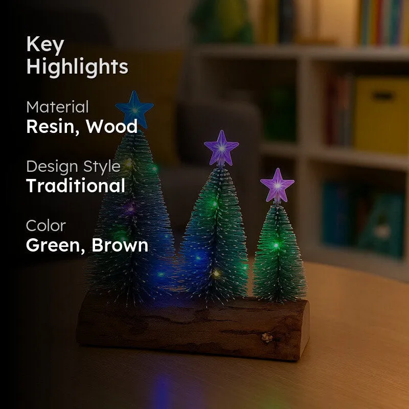 Sparkle Star Christmas Tree Christmas Ornament - Set Of Three media 2