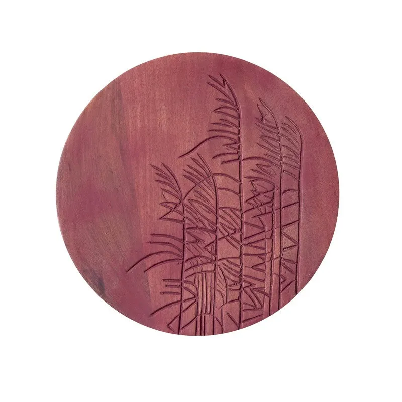 Crimson Blossom Wooden Wall Plate media 3