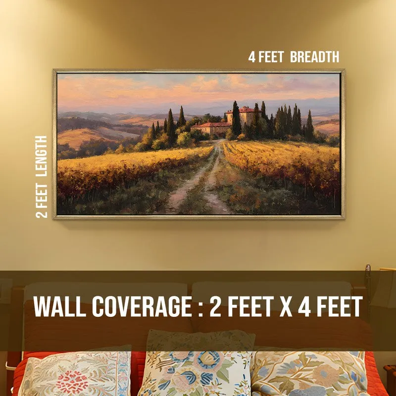 Vinescape Canvas Wall Painting With Frame media 8