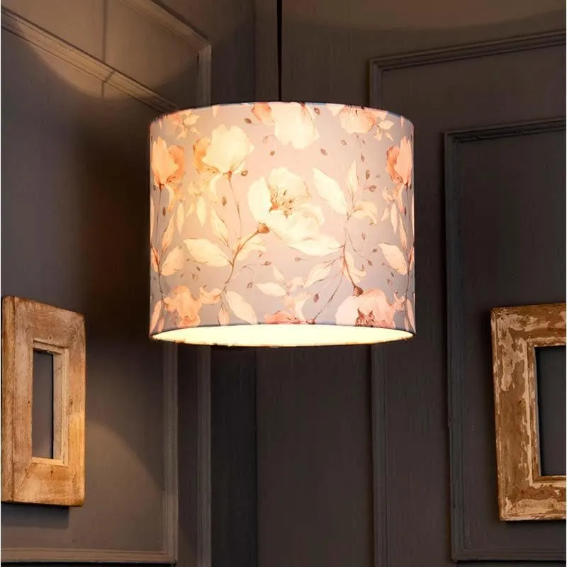 Spring Fabric Ceiling Lamp - Round media 1