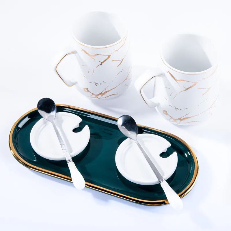 Goldira Ceramic Coffee Mug (400 mL Each) - Five Piece Set media 6