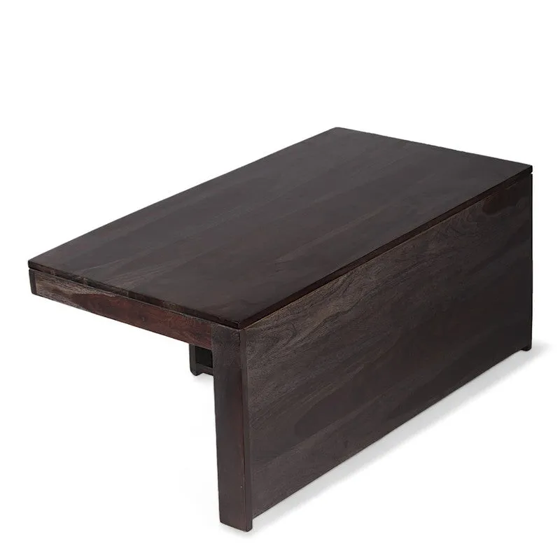 Drexon Sheesham Wooden Center Table with Stools (Deep Brown,Multicolor) - Five Piece Set media 7