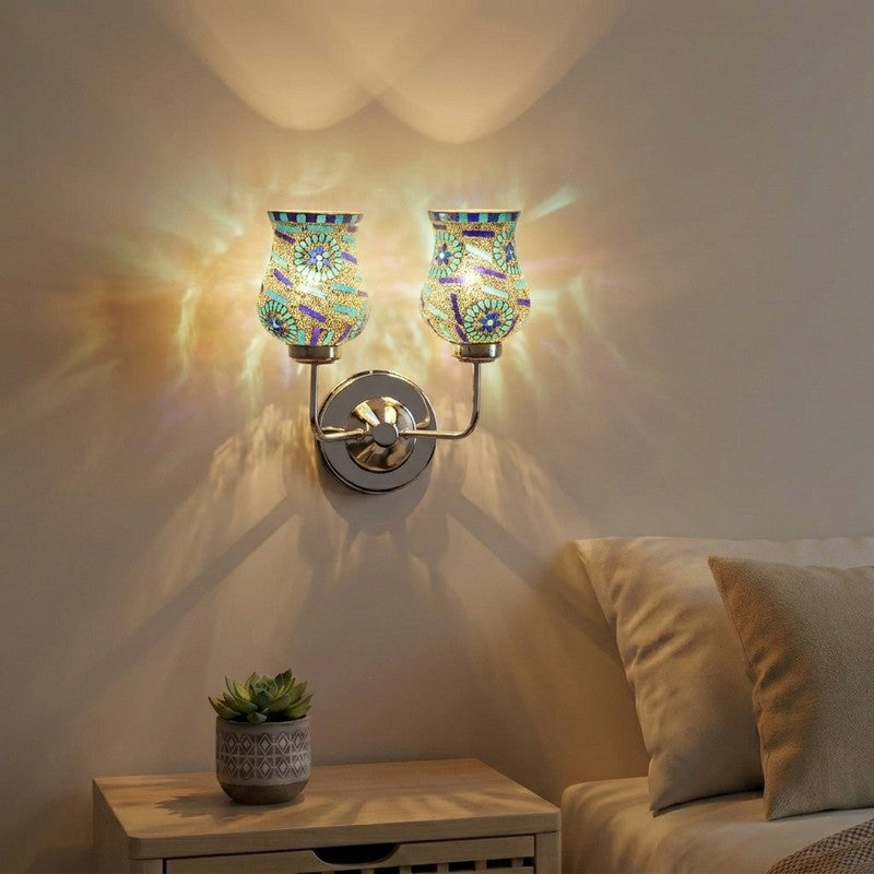 Tessera Glow Mosaic Glass Wall Lamp