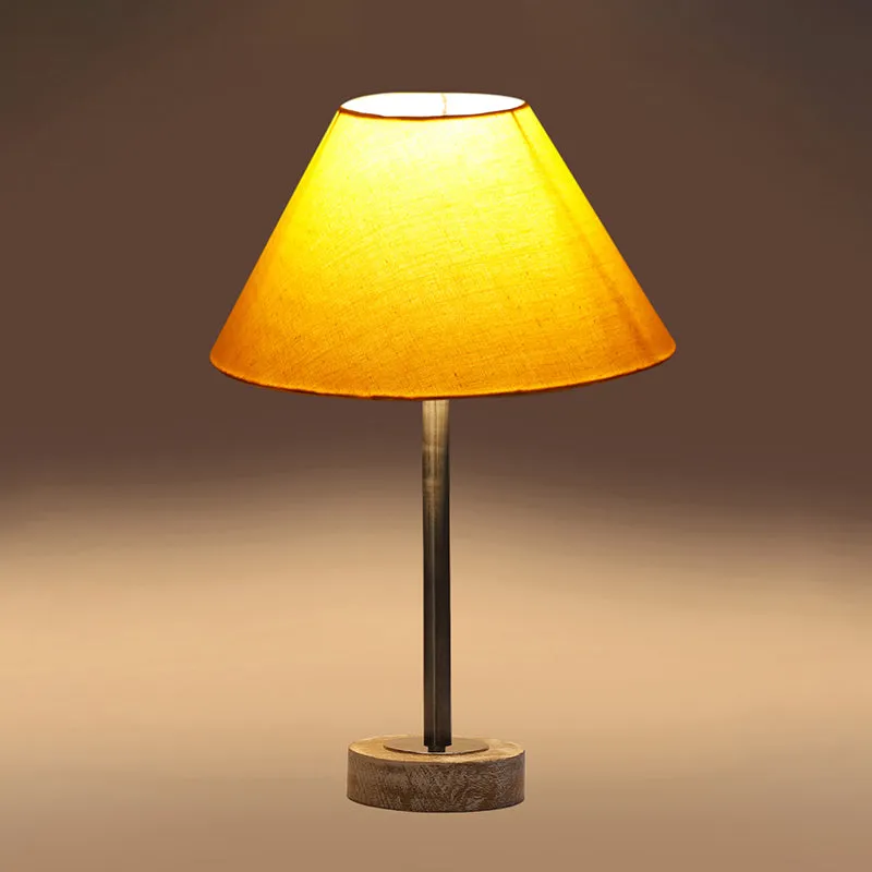 Cotin II Rodin Wooden Table Lamp - Yellow,Silver,White media 6