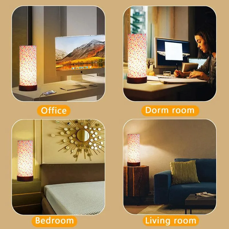 Color Splash Mirza Tower Wooden Table Lamp - Multicolor media 5