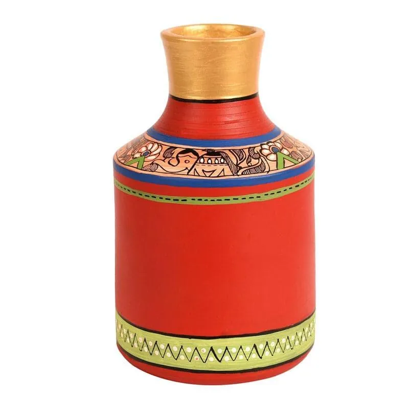 Stapena Tribal Terracotta Vase media 3