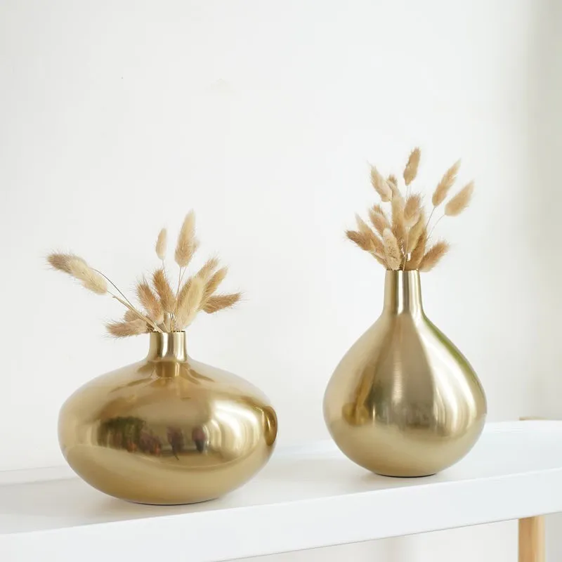 Elory Elda Metal Vase - Set Of Two media 1