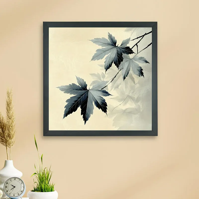 Shades Of Leaves Wall Art With Resin Frame media 3