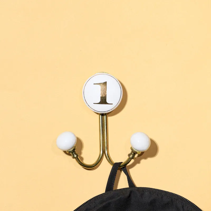 Numerical 1 Filigree Wall Hook media 1