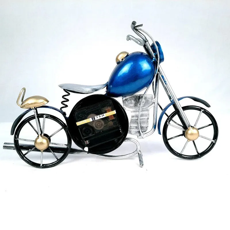 Bullet Motorcycle Iron Table Clock media 9