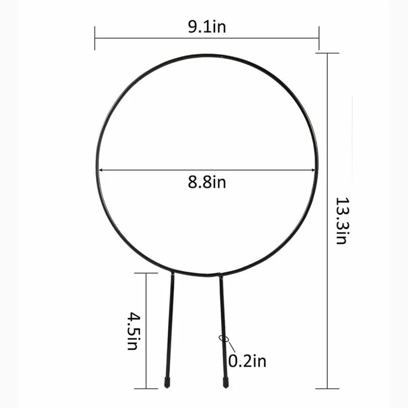 Loop Metal Plant Trellis Rings - Set of Two media 7