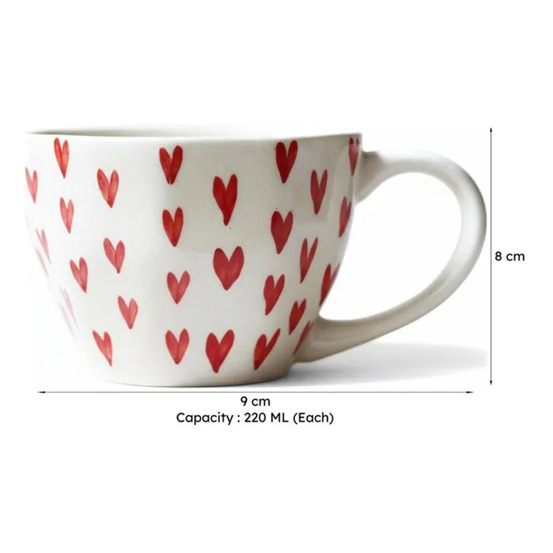 Esper Ceramic Tea Cup (220 mL Each) - Set of Two media 5