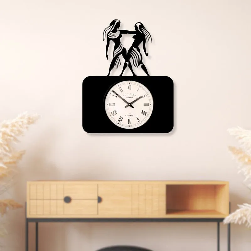 Gemini Steel Analog Wall Clock - Black media 3