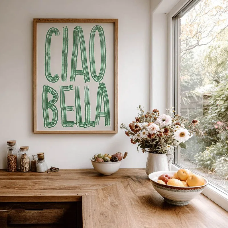 Ciao Bella Archival Canvas Wall Art - Brown media 7
