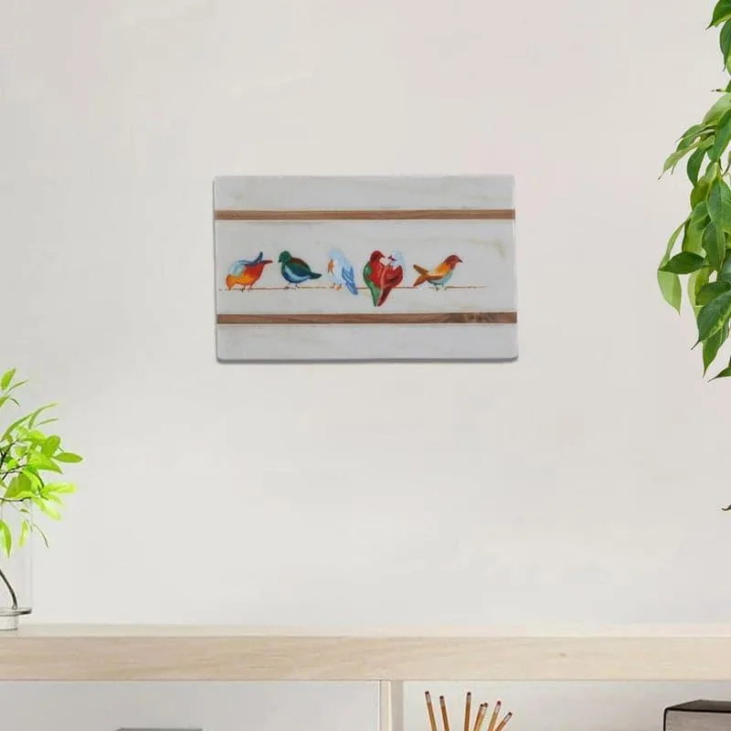 Chirpy Play Hand Painted Marble Wall Accent media 1