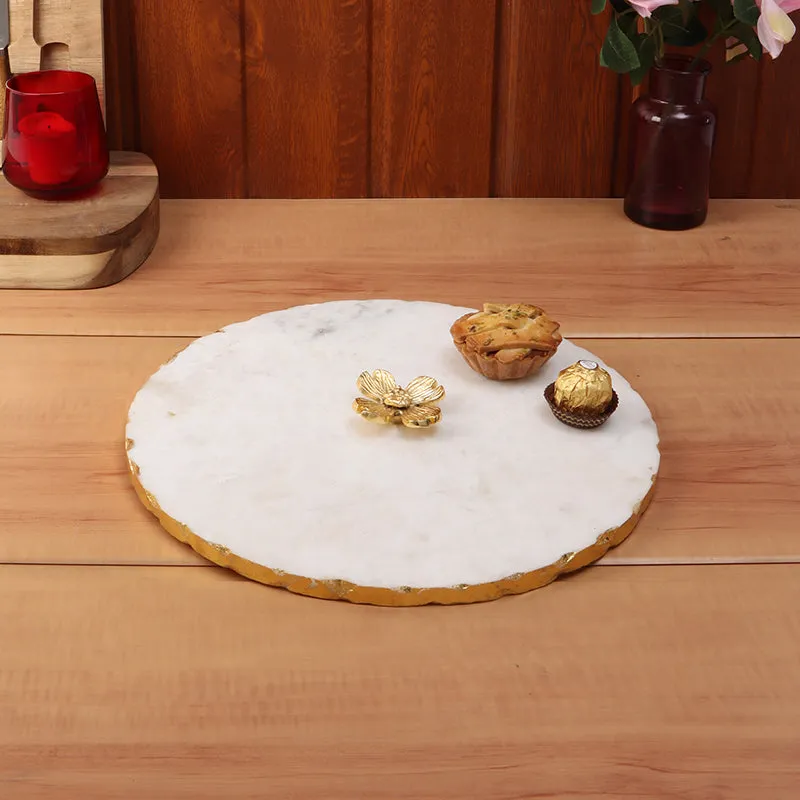 Scotia Marble Platter - White media 1