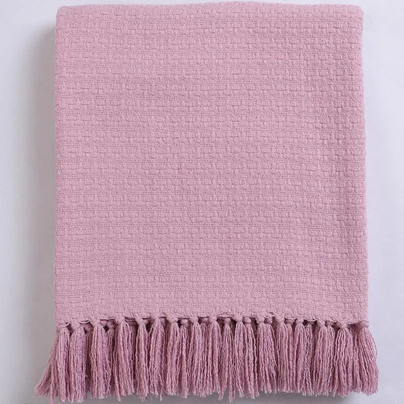 Lattice Luxe Knitted Cotton Throw media 5