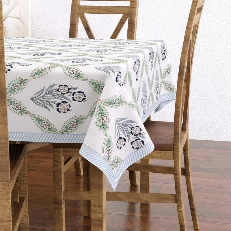 Eleganza Cotton Table Cover - Teal,Green media 3