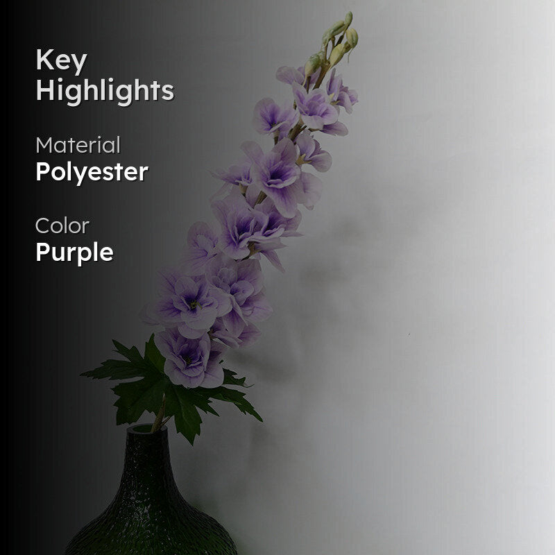 Solene Artificial Polyester Flower Stick - Purple media 2