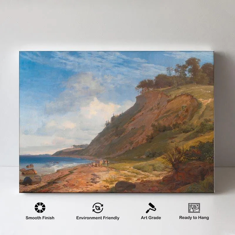 A Danish Coast Canvas Painting - Roskilde Fjord - Gallery Wrap media 4