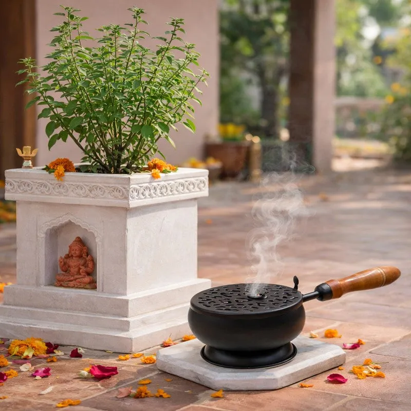 Sattva Smoke Incense Holder - Black media 6