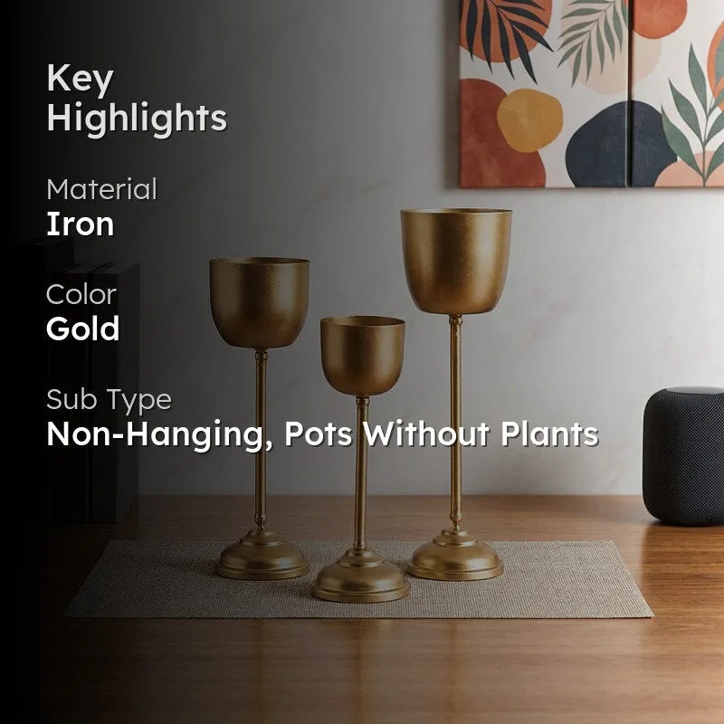 Goblet Gala Planter - Set Of Three media 2